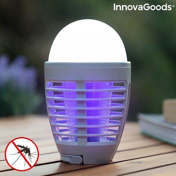 Lanternă reîncărcabilă anti-țânțari InnovaGoods, 2 în 1-image-1