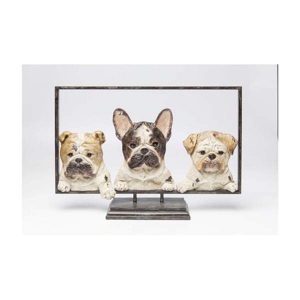 Statuetă decorativă Kare Design Dogs In Frame, lățime 63 cm