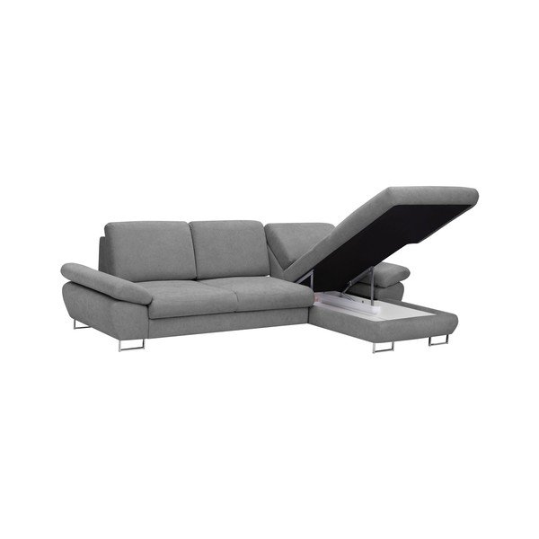 Canapea extensibilă Windsor & Co Sofas Pi, gri deschis, partea dreaptă-image-3