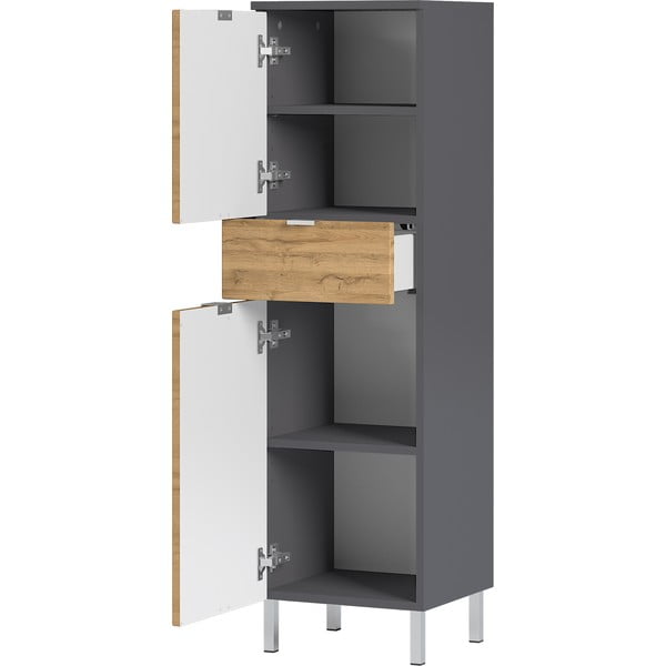 Dulap în decor de stejar Germania Mauresa, înălțime 120 cm-image-2