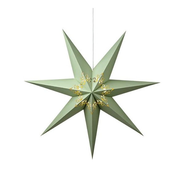 Stea luminoasă suspendabilă Kandy, Ø75 cm, verde
