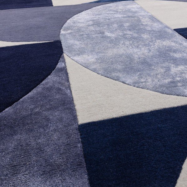 Covor albastru închis din lână 160x230 cm Indigo – Asiatic Carpets-image-2