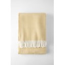 Pled din amestec de bumbac Euromant Skyline, 140 x 180 cm, gri - maro