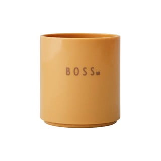 Cană pentru copii Design Letters Mini Boss, galben muștar