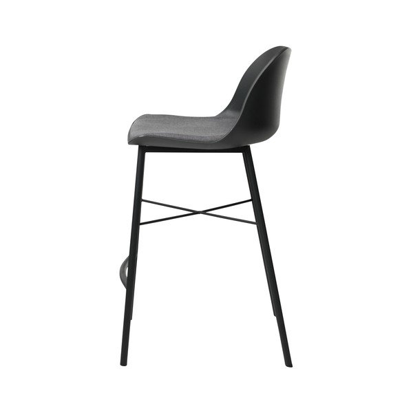 Scaun bar Unique Furniture Whistler, negru-gri-image-1