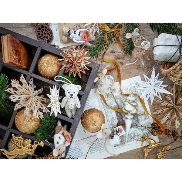 Decorațiuni suspendate pentru Crăciun 6 buc. din hârtie Star – Bloomingville-image-3