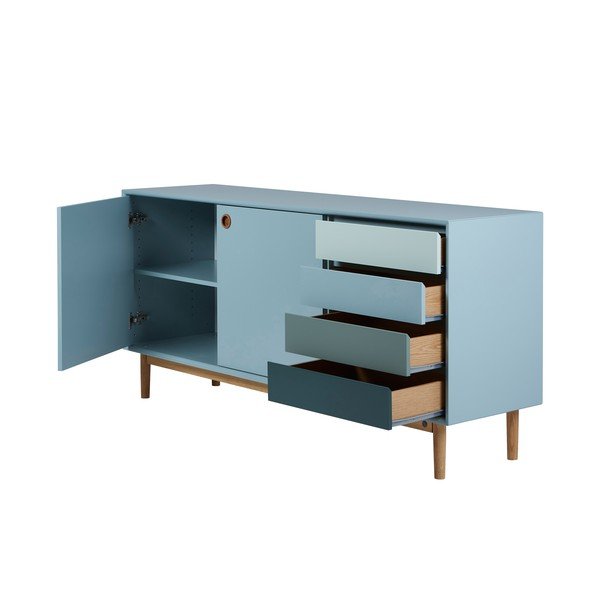 Comodă verde-mentă joasă 170x80 cm Color Box – Tom Tailor-image-4