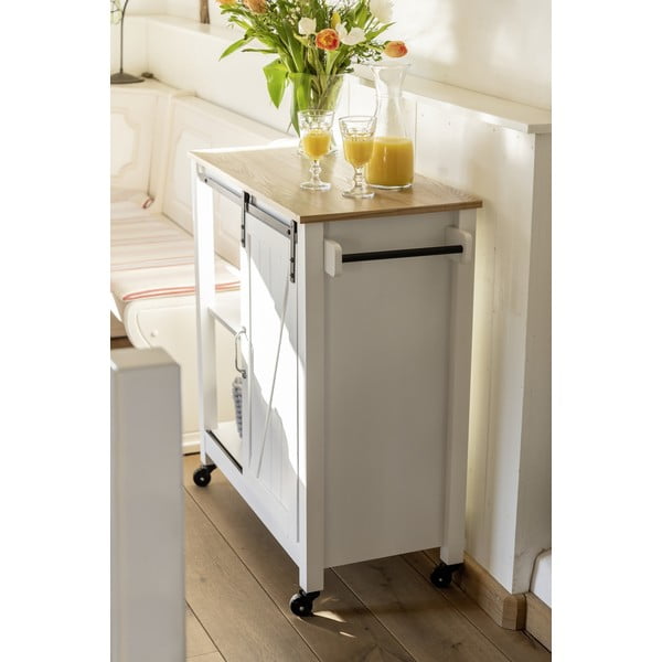 Măsuță de servire cu roți 40x80 cm Country House – Wenko-image-2