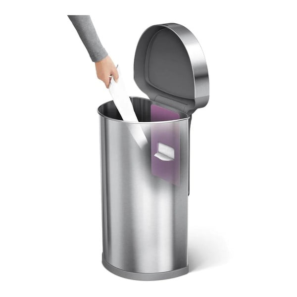 Coș de gunoi cu senzor din oțel inoxidabil 45 l - simplehuman-image-4