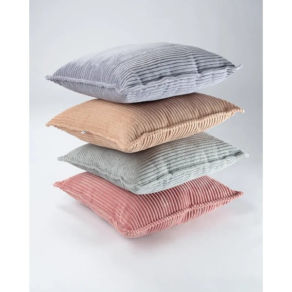 Pernă decorativă pentru copii roz cu tapițerie din catifea reiată Bolster – Wigiwama-image-3