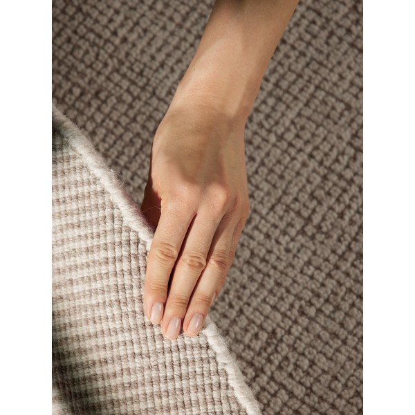 Covor crem țesut manual rotund din lână ø 160 cm Greenwich – Ted Baker-image-3