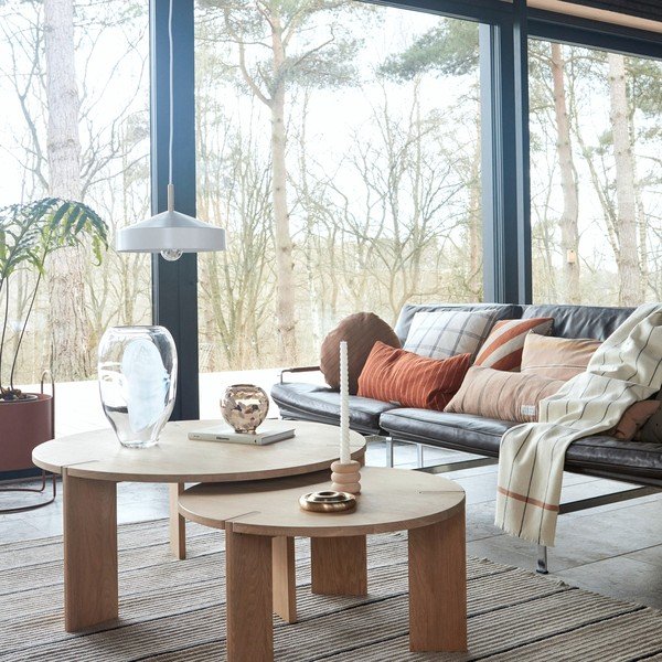 Măsuță de cafea în culoare naturală rotundă din lemn de stejar ø 65 cm Oy – OYOY Living Design-image-1