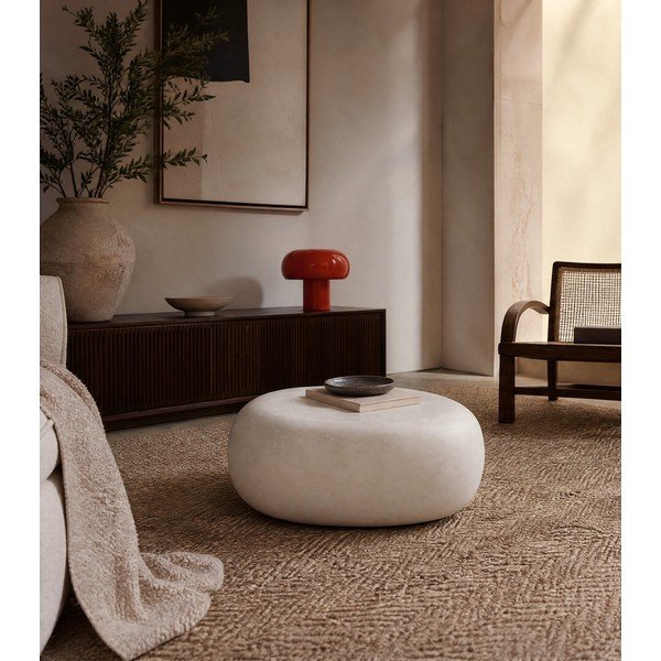 Măsuță de cafea albă 49x65 cm Pebble – vtwonen-image-1