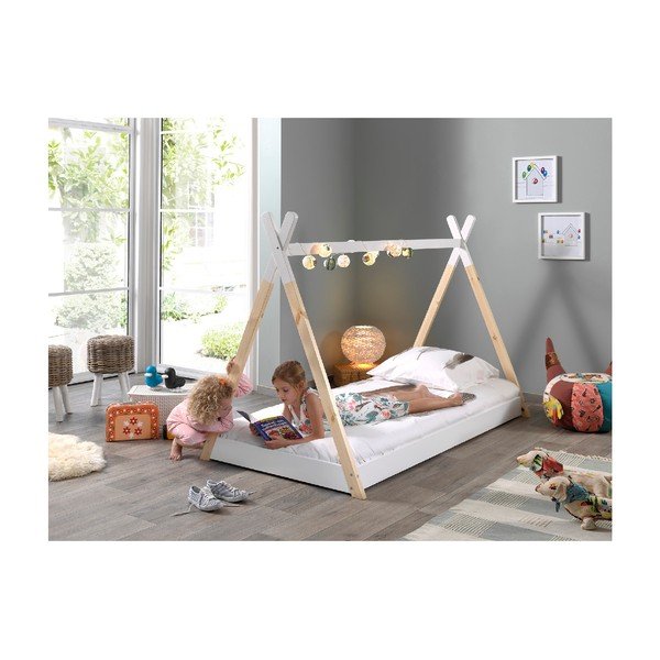 Pătuț pentru copil Vipack Tipi, 90 x 200 cm, alb-image-3