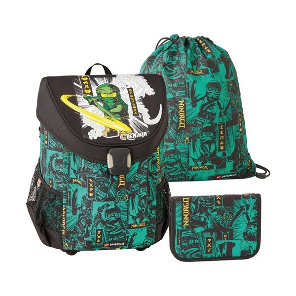Set cu ghiozdan, săculeț și penar  Ninjago - LEGO®