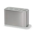 Scurgător de vase argintiu pentru tacâmuri din metal Surface – Joseph Joseph