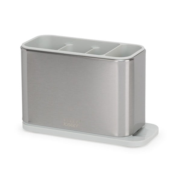 Scurgător de vase argintiu pentru tacâmuri din metal Surface – Joseph Joseph