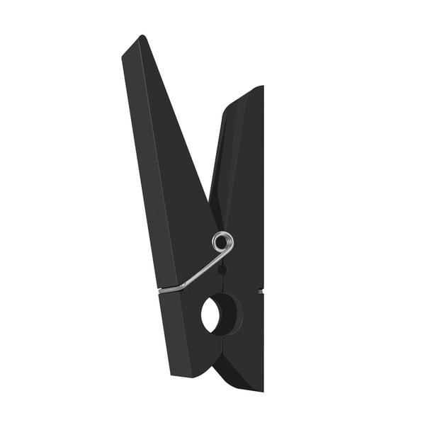 Cuier în formă de cârlig de rufe Swab, negru