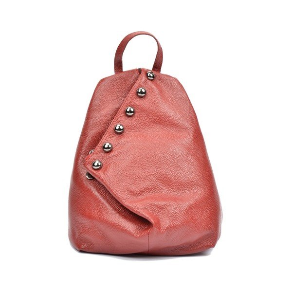 Rucsac din piele Luisa Vannini Simona, bordo