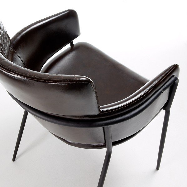 Set 2 scaune La Forma Rhett, negru-image-4