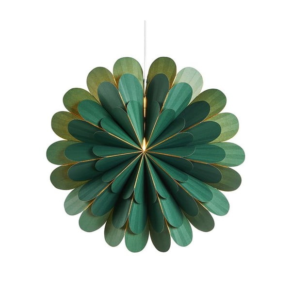 Decorațiune luminoasă verde ø 45 cm  cu model de Crăciun Marigold – Markslöjd
