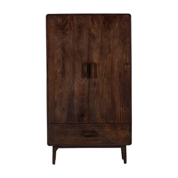 Dulap în culoare naturală închisă din lemn de mango 85x150x35 cm Liya – WOOOD-image-2