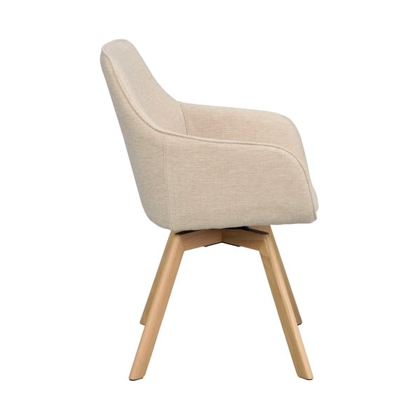 Set de scaune de sufragerie bej 2 buc. tapițat Alison – Rowico-image-2