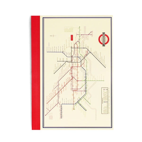 Carnețel 60 pag. A6 Heritage Tube Map – Rex London