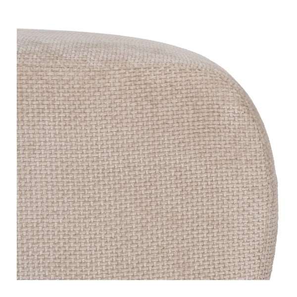 Taburet bej cu tapițerie din chenille Minimal – Ixia-image-4