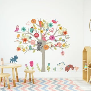 Set autocolante de perete pentru camera copiilor Ambiance Scandinavian Tree