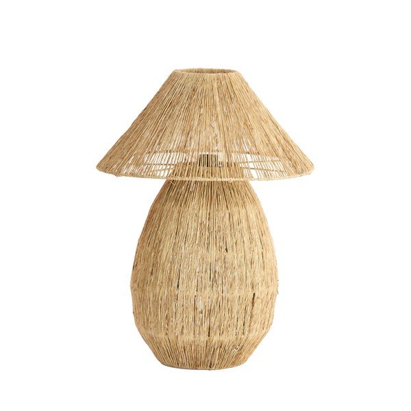 Veioză în culoare naturală cu abajur din iută (înălțime 55 cm) Maruva – Light & Living
