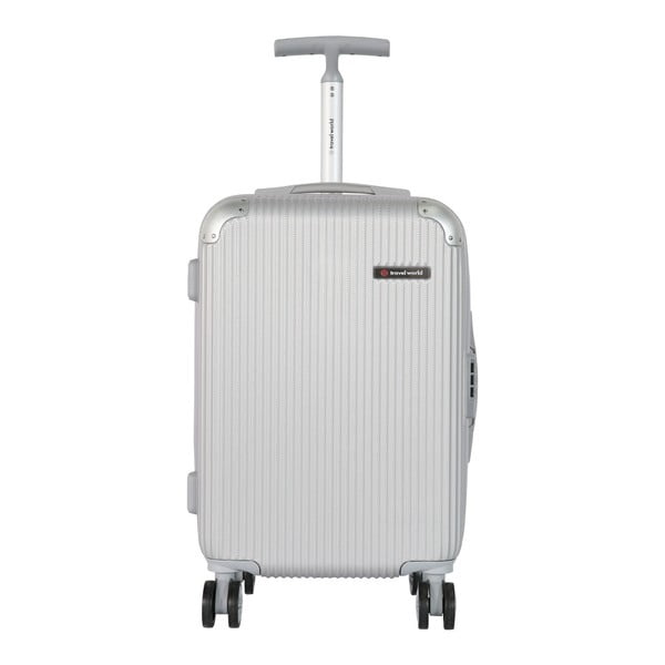 Valiză de cabină Travel World Luxury, 55 x 34 cm, alb