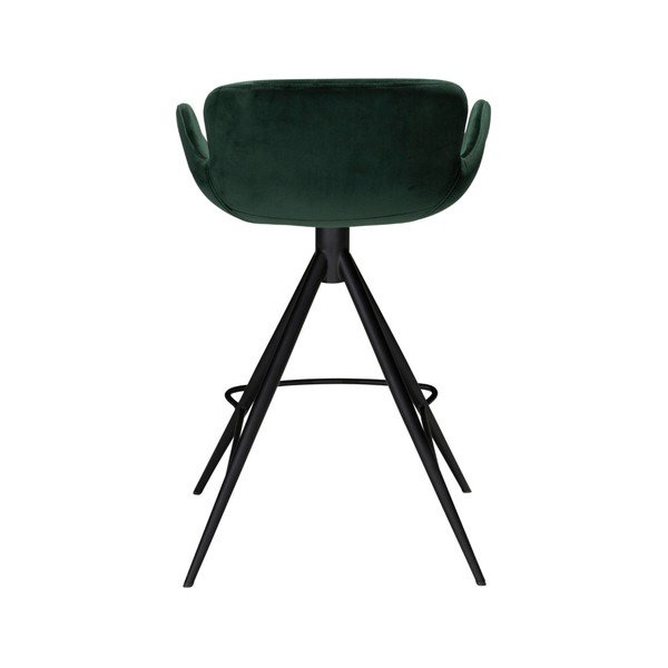 Scaun bar DAN–FORM Denmark Gaia Velvet, înălțime 87 cm, verde închis-image-3