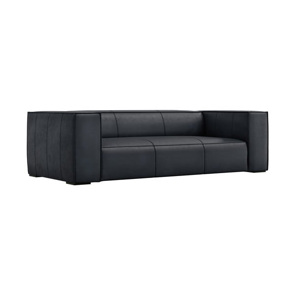 Canapea albastru-închis cu tapițerie din piele 227 cm Madame – Windsor & Co Sofas-image-1