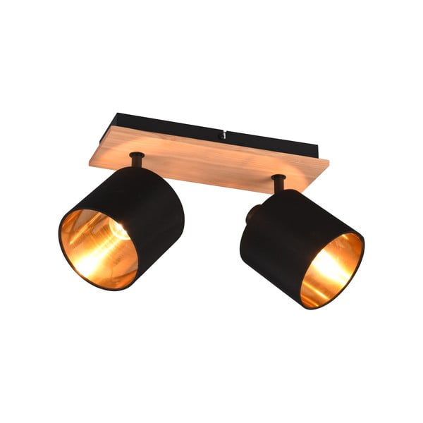 Spot negru/în culoare naturală ø 12 cm Tommy – Reality-image-3