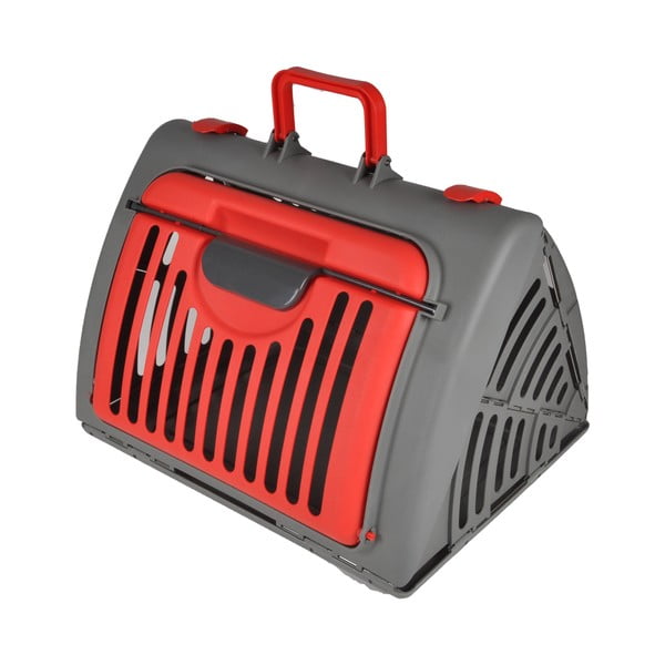 Cușcă/geantă pentru transport animale de companie gri pentru animale de companie 35x46 cm – Love Story