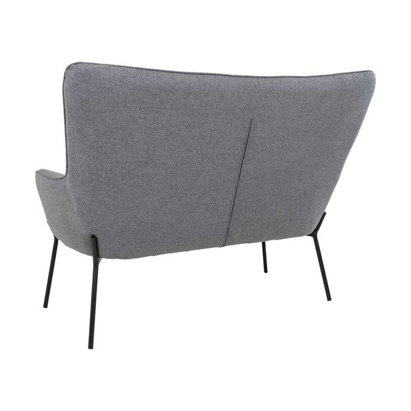 Canapea gri 128 cm Glasgow - House Nordic-image-2