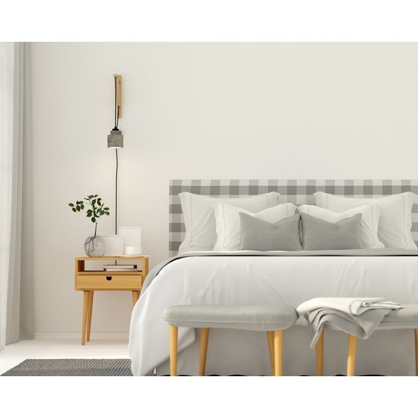 Tăblie de pat gri tapițată 165x52 cm Billie – Really Nice Things-image-1