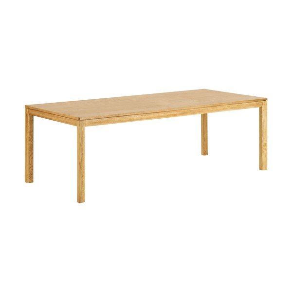 Masă de dining extensibilă cu aspect de lemn de stejar cu blat suplimentar Bowen – House Nordic