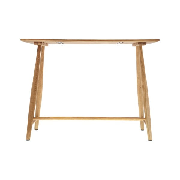 Masă de dining din lemn de stejar 44.5x100 cm Bodo – Villa Collection-image-3