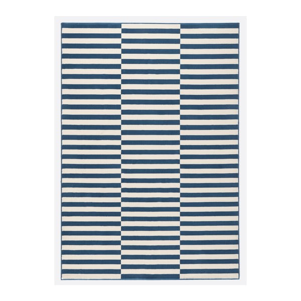 Covor Hanse Home Gloria Panel, 80 x 300 cm, alb albastru
