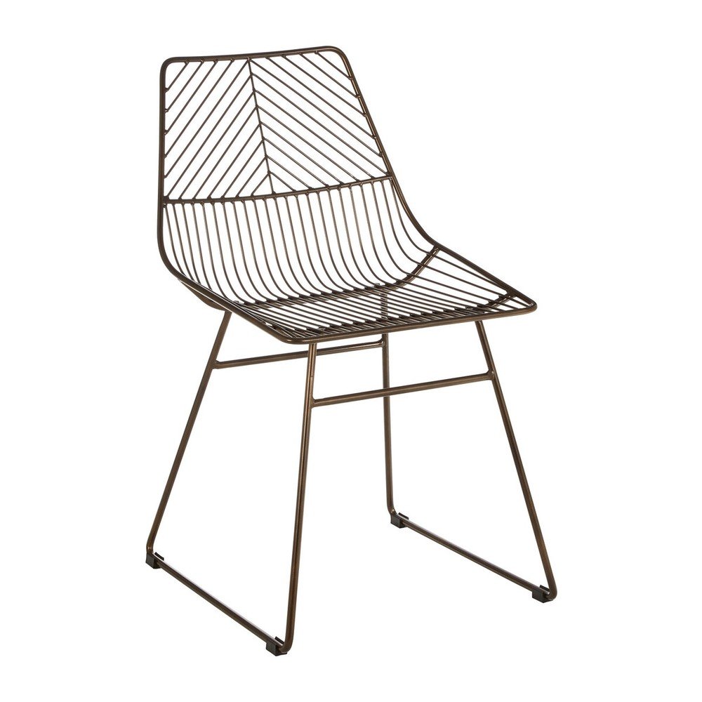 Scaun de dining bronz din metal District – Premier Housewares