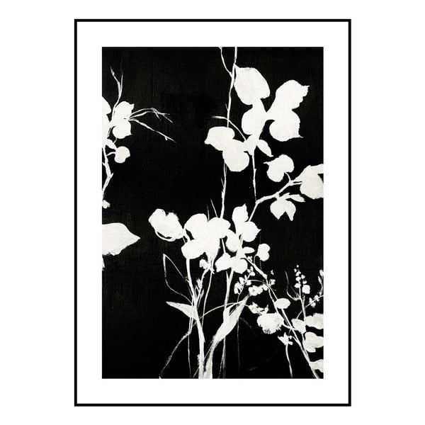 Tablou 50x70 cm Silhouet Leaves – Malerifabrikken