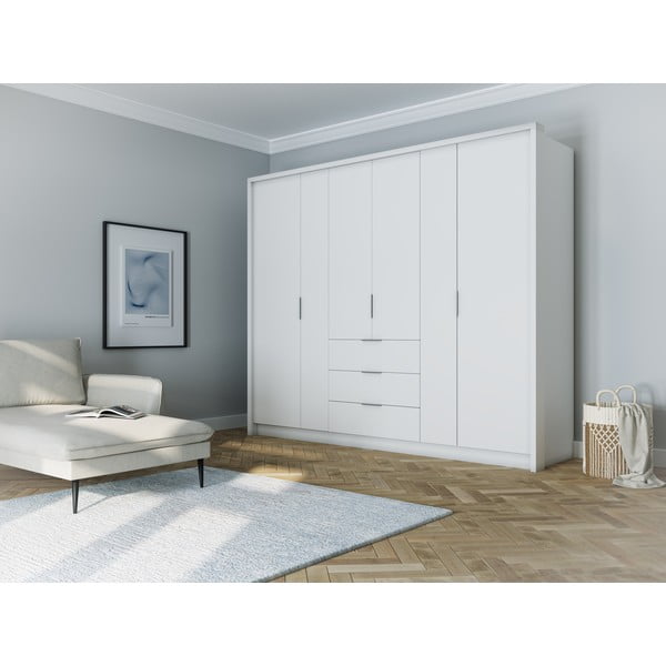 Dulap alb 255x217 cm Wells - Cosmopolitan Design-image-1