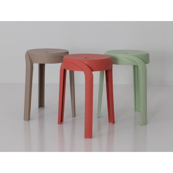 Scaune tip taburet 3 buc. din plastic Pop – Tenzo-image-4