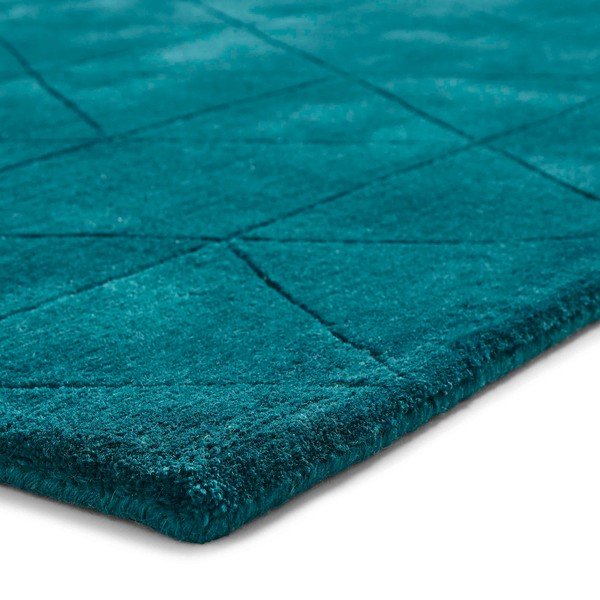 Covor din lână Think Rugs Kasbah, 120 x 170 cm, verde smarald-image-4