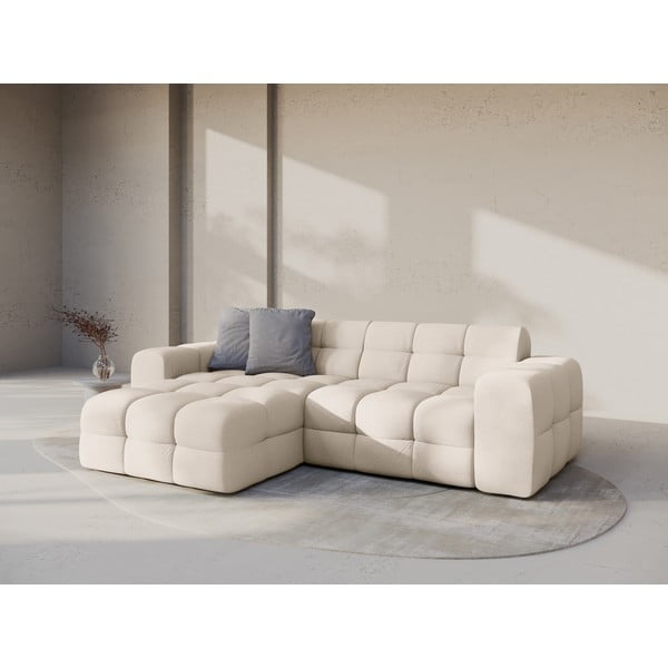 Colțar bej (cu colț pe partea stângă, cu șezlong) Kendal – Micadoni -image-1