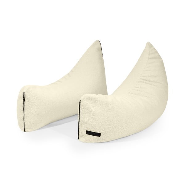 Fotoliu puf pentru copii maro cu tapițerie din țesătură bouclé Clip Clap 90 – SLOWDOWN-image-3