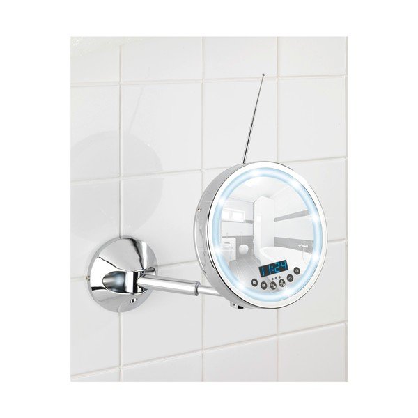 Oglindă cosmetică de perete cu LED și radio Wenko Imperial-image-2