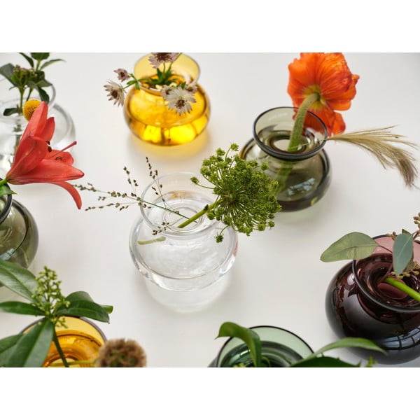 Vază din sticlă lucrată manual (înălțime 9 cm) Inu – Zone-image-4